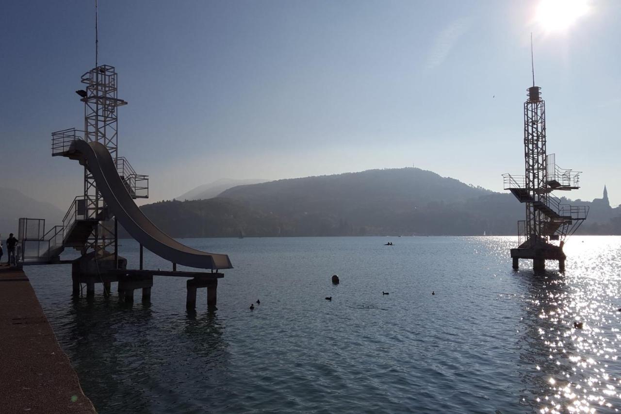 Le Grand Large - Apartment Parking & Balcony By The Lake Modern Bright Annecy Dış mekan fotoğraf